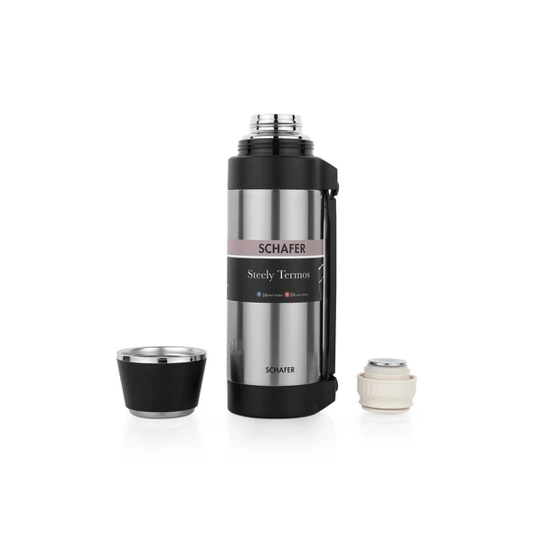 Çelik Termos 1500 ML İnox Renk