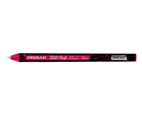 Pensan Glitter Simli Jel Kalem Kırmızı - 3 adet