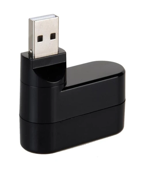 Usb 2.0 Çoklu Hub Ayırıcı 3 Port 180 Derece Dönebilir Usb Çoğaltıcı Çoklayıcı Bilgisayarlar İçin - 2