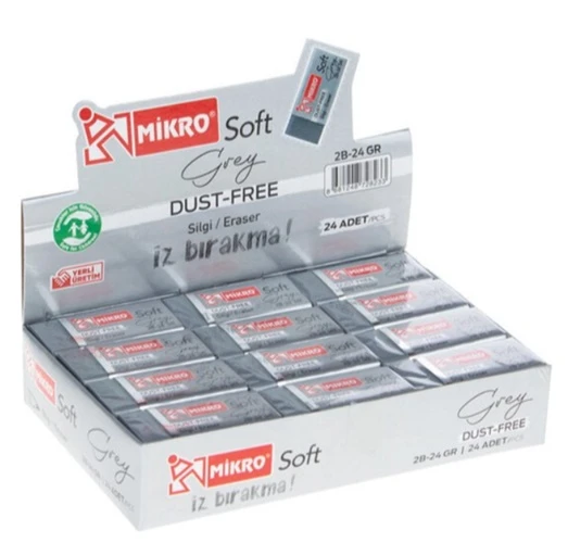 Mikro Dust-Free Silgi Gümüş 2B-24 - 10 adet