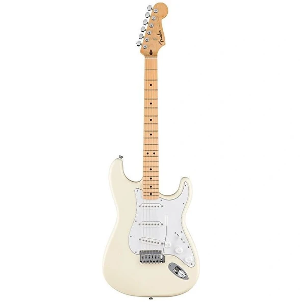 Fender Standard Strat MN WPG OWT Elektro Gitar - 1