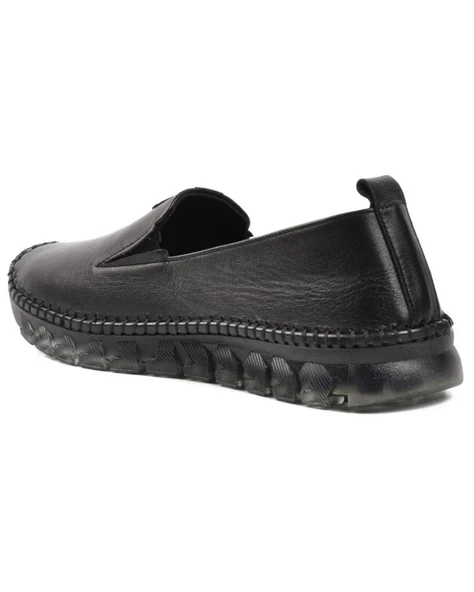 Voyager 9059 Zn Kadın Siyah Nata Hakiki Deri Casual Ayakkabı - 4