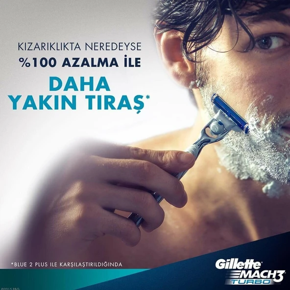 Gillette Mach 3 Turbo 5'li Yedek Tıraş Bıçağı - 3