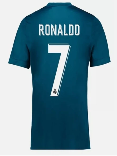 Mtn M00180 Ronaldo Turkuaz Real Madrid Çocuk Deplasman Forma 2017-2018 - 3
