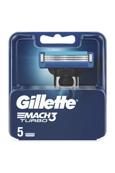 Gillette Mach 3 Turbo 5'li Yedek Tıraş Bıçağı