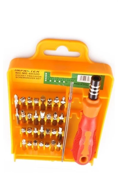 32 Parça Cep Telefonu Pc Tablet Mini Tornavida Seti Tamir Takımı - Resim 5