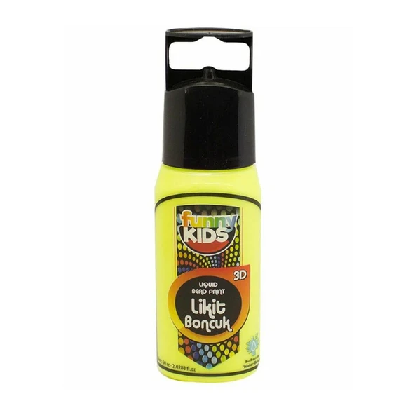Rich Funny Kids Likit Boncuk Boyası 60cc NEON SARI
