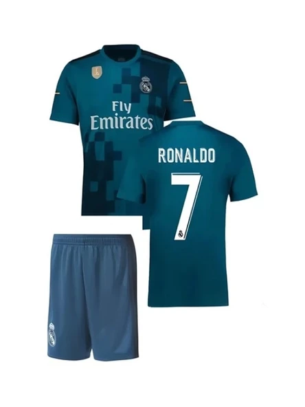 Mtn M00180 Ronaldo Turkuaz Real Madrid Çocuk Deplasman Forma 2017-2018