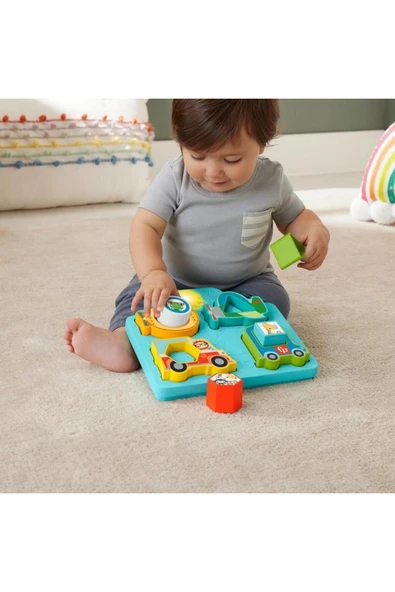 Fisher Price Sesli ve Işıklı Arabalar Puzzle HRP31 - 5