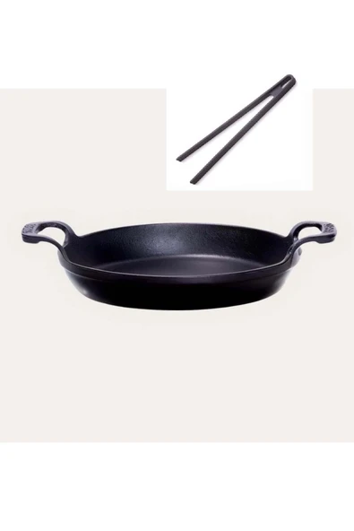 Döküm Sahan 22 CM Siyah ve Silikon Maşa