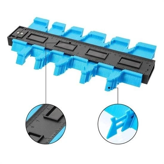 Kontur Ölçüm Cihazı Ahşap Fayans Şekillendirme Kalıbı 24 cm - Resim 5