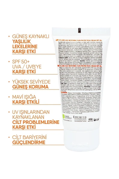 SOLARIS Tüm Cilt Tipleri Için Leke Ve Yaşlanma Karşıtı Güneş Kremi Spf 50 ( 50 ml ) - 4