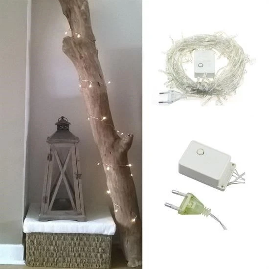 100 Ledli 8 Fonksiyonlu 10 Metre Led Aydınlatma Dekor Lambası (beyaz) - Resim 3