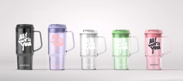 Shotay Mug Bardak 950Ml Siyah - 6