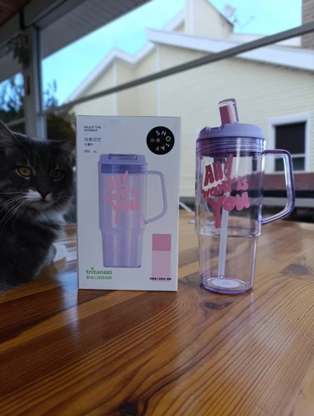 Shotay Mug Bardak 950Ml Pembe - 3