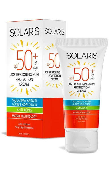 SOLARIS Tüm Cilt Tipleri Için Leke Ve Yaşlanma Karşıtı Güneş Kremi Spf 50 ( 50 ml ) - 2