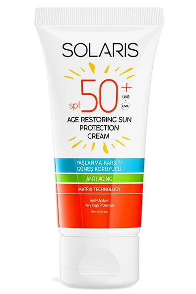 SOLARIS Tüm Cilt Tipleri Için Leke Ve Yaşlanma Karşıtı Güneş Kremi Spf 50 ( 50 ml )