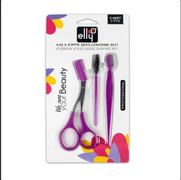 Elly Yüz Bakım Seti Makas, Ustura ve Maskara