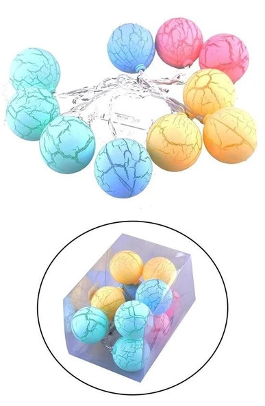 Dekoratif Minik 10 Toplu Ledli  Dekoratif Dolama Renkli Led - 5