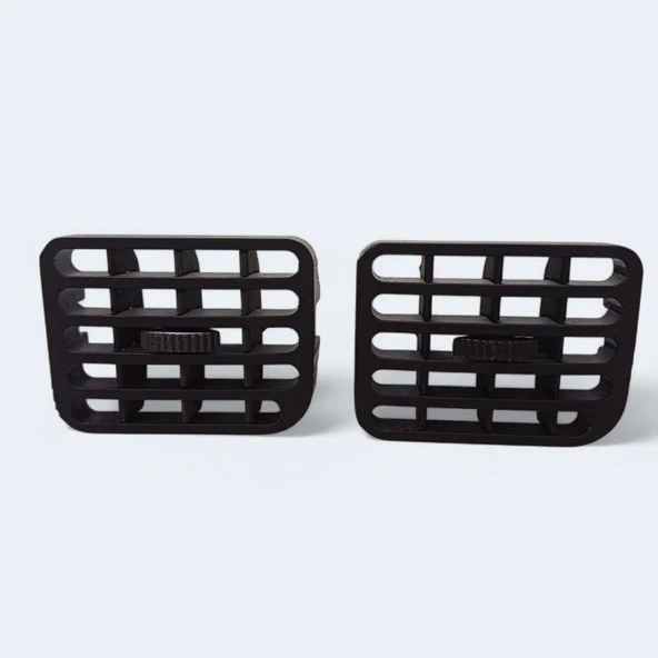 Hareketli Yönlendirmeli SİYAH RENK Renault Clio Reno Orta Kalorifer Fan Havalandırma Izgarası 1 ÇİFT 2 ADET