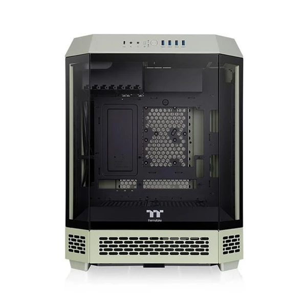 THERMALTAKE THE TOWER 600 TG CA-1Z1-00MEWN-00 GAMING MID-TOWER PC KASASI YEŞİL - Resim 2
