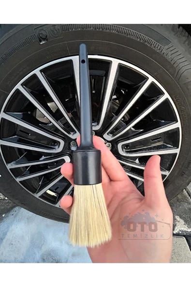 euroist 3'lü Oto Yıkama Seti - Oto Yıkama Eldiveni, Oto Detay Temizlik Fırçası, Güderi Bez 50X70cm - 4