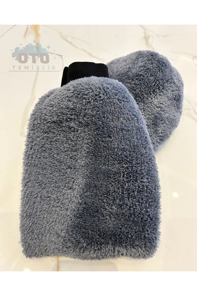 euroist 3'lü Oto Yıkama Seti - Oto Yıkama Eldiveni, Oto Detay Temizlik Fırçası, Güderi Bez 50X70cm - 6