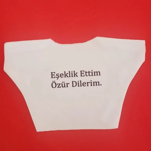 Eşeklik Ettim Yazılı Oyuncak Tişörtü ürün görseli 1