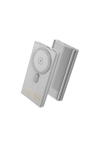 Hoco Q22 10.000 mAh PD 22.5W Hızlı Şarj Destekli Magsafe Özellkli Powerbank - Resim 2