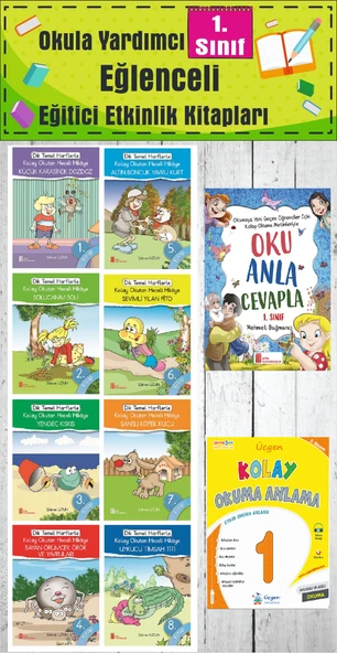 1. Sınıf Okula Yardımcı Kolay Okutan Renkli Heceli Okuma Seti ürün görseli 1