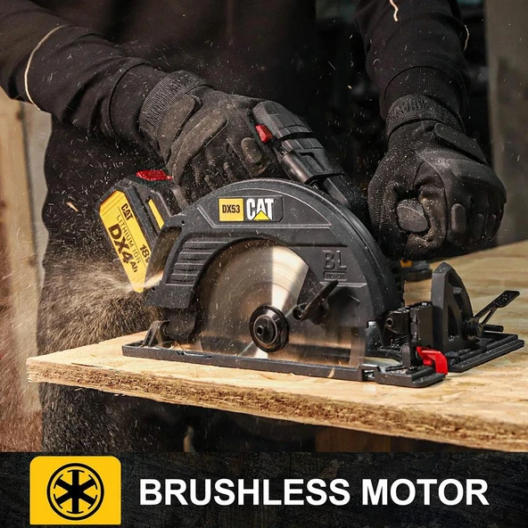 CAT DX53 18Volt 4.0Ah 185mm Kömürsüz Profesyonel Daire Testere - Resim 5