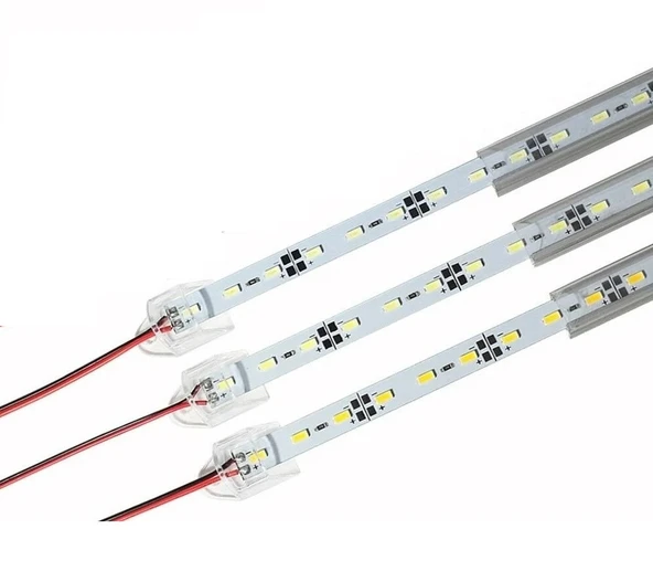 Kasalı Şeffaf Kapaklı Grow LED 12V 5630 Full Spectrum Bitki Yetiştirme Ledi 25CM - Resim 2