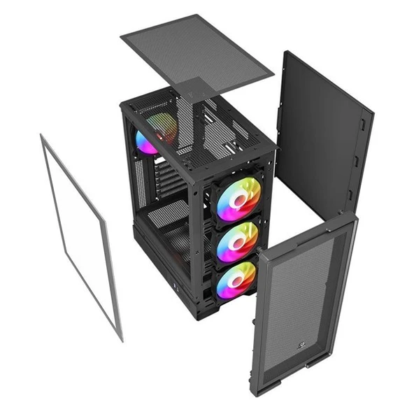POWERBOOST 600W 80+ A601B GAMING MID-TOWER PC KASASI - 6