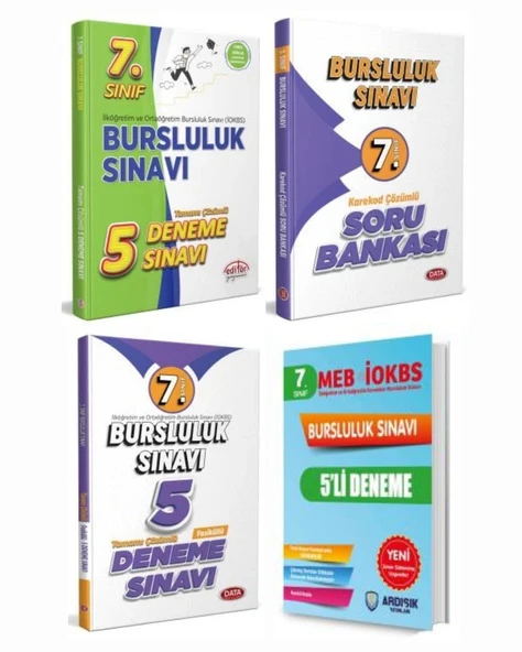 Data 2025 7. Sınıf Bursluluk 15 Deneme + Soru Data + Ardışık - 2