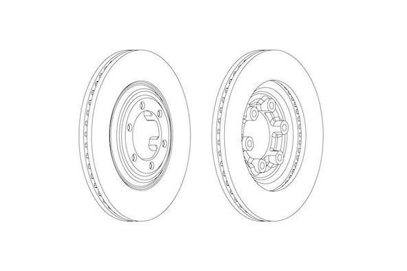 ÖN FREN DİSKİ AYNASI HAVALI 6 BIJON ISUZU DMAX 2.5 CRDI EURO V MOTOR 4 WD 12-> 300x27x88 - Resim 3