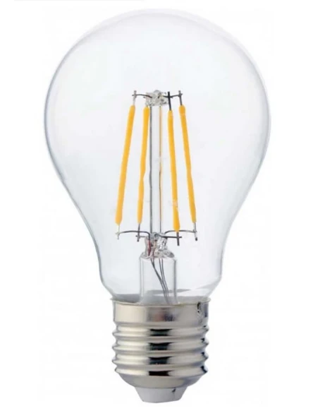 (4 Adet) Cata CT-4218 8W (60W) 3000K (Sarı Işık) Dim Edilebilir E27 Duylu (Kalın Duy) Led Filament Ampul - 3