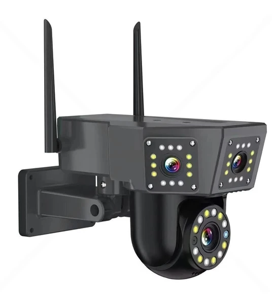 O-Kam 3016 Wifi 6MP Çift Lens Gece Görüş Uzaktan İzleme Sesli Görüşme Akıllı Kamera - 3