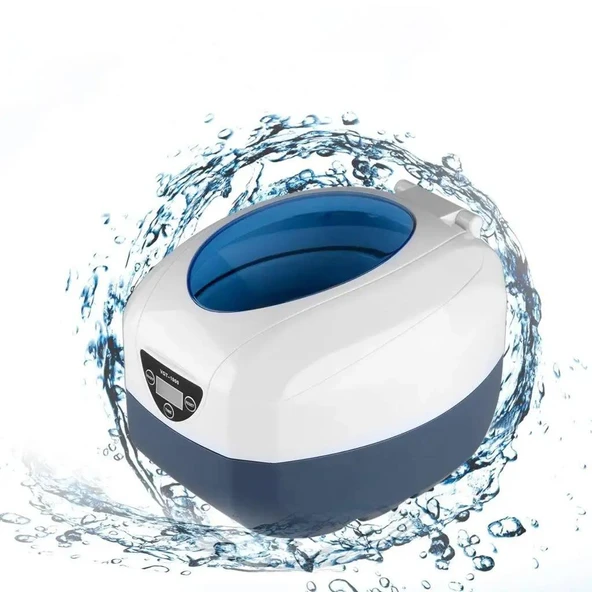 Ultrasonik Temizleyici Beyaz 750ml Ultrasonic Cleaner 40Hz GT SONIC - Resim 2