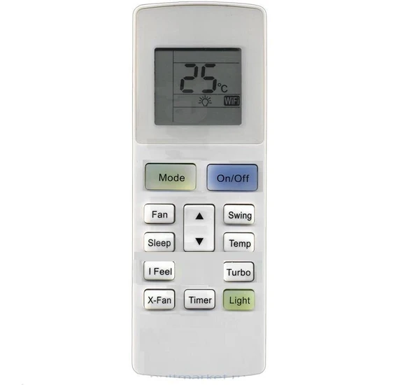 Gree GWH09AGAXB-K6DNA1B/I İle Uyumlu Klima Kumandası