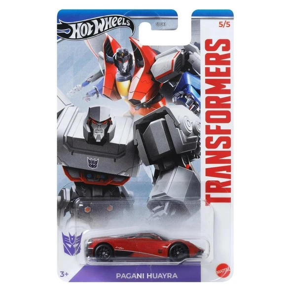 Hot Wheels TRANSFRMERS Arabaları Özel Seri PAGANI HUAYRA HRV62 - GDG83 - 5