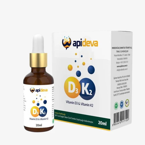 D3 K2 Vitamini Apideva