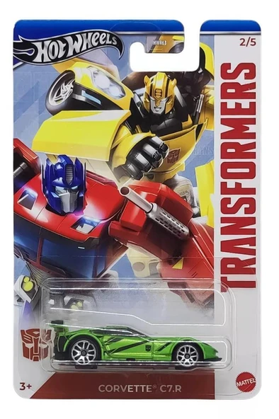 Hot Wheels TRANSFRMERS Arabaları Özel Seri CORVETTE C7.R HRV59 - GDG83 - 4