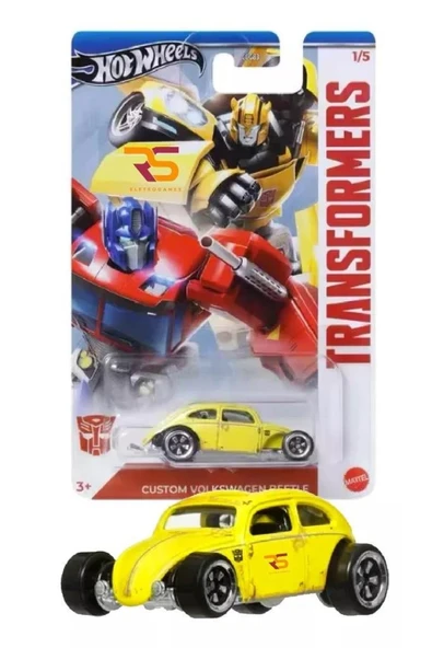 Hot Wheels TRANSFRMERS Arabaları Özel Seri CUSTOM VOLKSWAGEN BEETLE HRV58 - GDG83 - 4