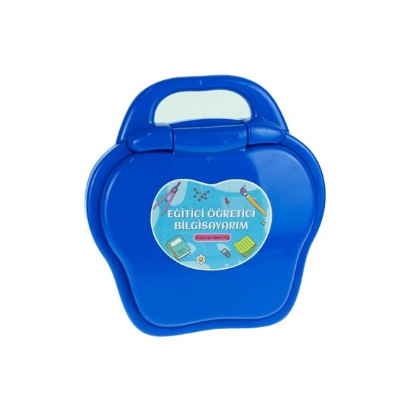 Oyuncak Mini Laptop Eğitici Öğretici Bilgisayarım Türkçe Mavi - Resim 2