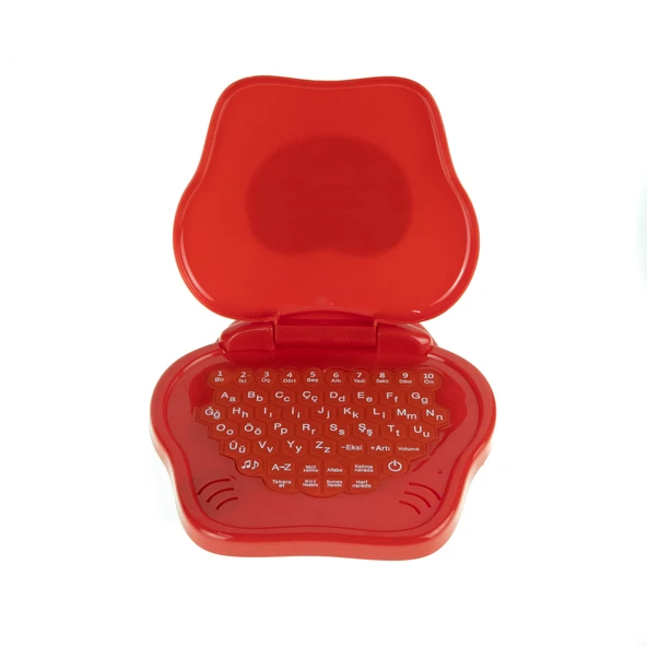 Oyuncak Mini Laptop Eğitici Öğretici Bilgisayarım Türkçe Kırmızı