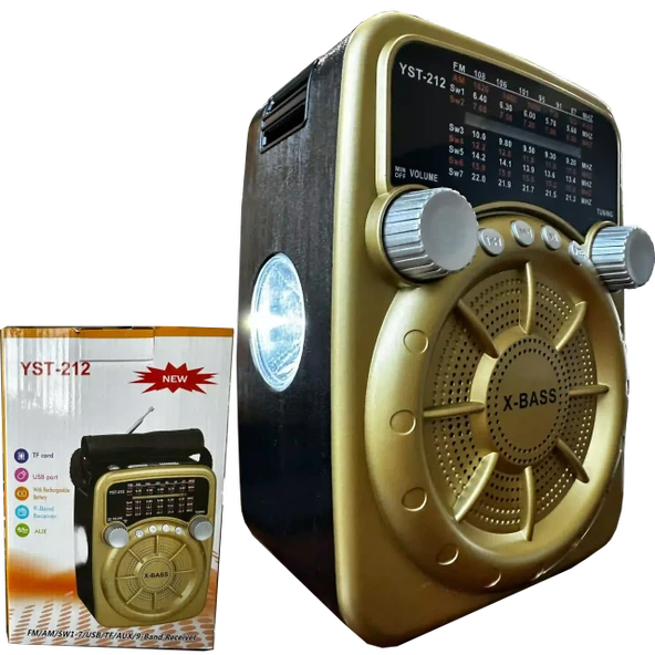 Işıklı Nostaljik Speaker Fm Bluetooth Usb Sd Card YST-212 ürün görseli