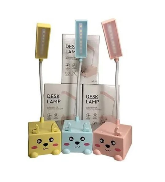 (Renkli) Kablosuz Şarjlı Masaüstü Led Lamba Telefon Tutacaklı PL-4900 ürün görseli