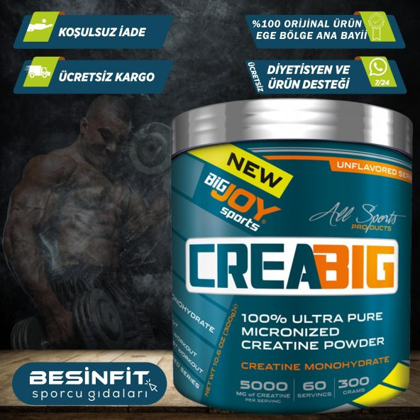BigJoy Creatine CreaBig Saf Mikronize 300 gr Kreatin