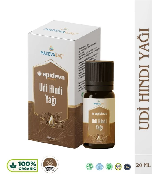 UDİ HİNDİ YAĞI SOĞUK SIKIM %100 SAF 20ml Apideva
