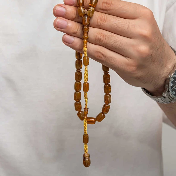 Sıkma Kehribar Tesbih - 3